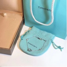 Tiffany Elsa Peretti diamanten op maat gesneden open hart dames zilveren armband