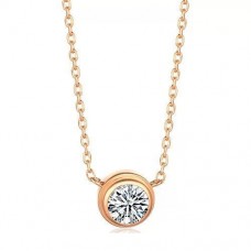 Diamants Legers De Cartier Ketting Klein Model Roze Goud Diamant