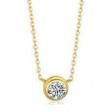 Diamants Legers De Cartier ketting klein model geelgouden diamant