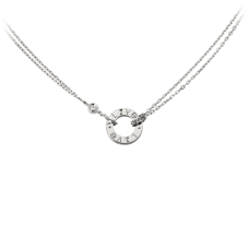 Cartier Love ketting witgouden diamanten