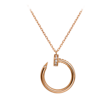Cartier Juste Un Clou ketting roze gouden diamanten