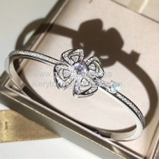 BVLGARI Fiorever Armband Witgoud met Pave Diamanten