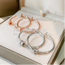 Bvlgari B.Zero1 Oorbellen Wit Goud/Rose Goud Met Diamanten AAA