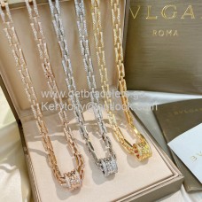 Bvlgari B.Zero1 Rock ketting wit goud/rosé goud/geel goud met diamanten