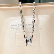 Bvlgari B.Zero1 Rock ketting wit goud met zwarte keramische kopie