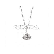 Bvlgari Divas Dream-ketting met pave diamanten witgouden knock-off