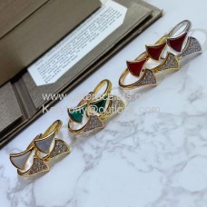 Bvlgari Divas droomring met steen en pave diamanten rosé goud