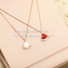 Bvlgari Divas Dream kleine ketting met pave diamanten rosé goud