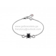 Bvlgari Save the Children-armband in sterling zilver en zwarte keramische kopie