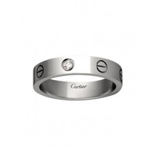 Cartier Love trouwring 18K witgouden liefdesring met 1 diamanten
