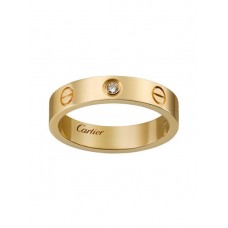 Cartier Love trouwring 18K geelgouden liefdesring met 1 diamanten
