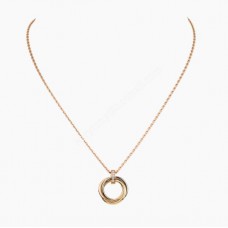 Morden Cartier Trinity ketting wit goud/geel goud/rosé goud met diamanten