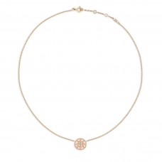 Christian Dior Rose Des Vents Roze Opaal/Turquoise Hanger Verharde achtpuntige ster Dames Geelgouden Diamanten Ketting
