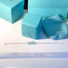 Tiffany Infinity zilveren dubbele kettingen blauw geëmailleerde hanger armband verlovingsdame sieraden