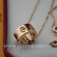 Cartier LOVE roze gouden ketting