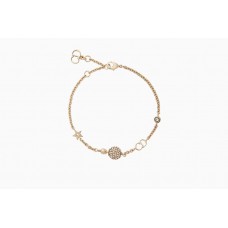 Dior La petite Tribale vergulde CD BallPearl diamanten armband