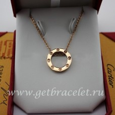 Cartier roze gouden LIEFDE ketting