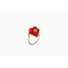 Dior Dioramour Rood Hart Sterpatroon Dames Draaibare Ring Goud