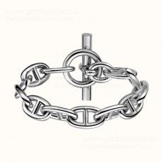 Hermes Chaine DAncre Armband Klein in Sterling Zilver Dames Singapore