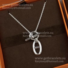 Hermes Chaine DAncre ketting hanger ketting in sterling zilver