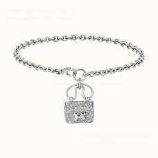 Hermes Constance Amulette Armband Wit Goud Met Diamanten Getinte Britse Prijs