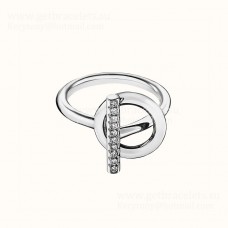 Hermes Echappee Hermes Ring met diamanten wit goud voor dames