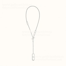 Hermes Ever Chaine DAncre lange ketting rosé goud/zilver