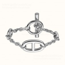 Hermes Farandole-armband in zilverkleurige hoogwaardige fijne dames