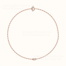 Hermes Farandole ketting wit goud/roze goud