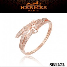 Hermes Debridee Armband Roze Goud Met Diamanten