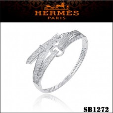 Hermes Debridee Armband Wit Goud Met Diamanten