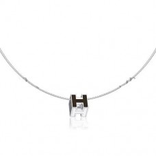 Hermes Cage dH ketting zwart in lak met goud