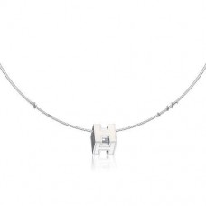 Hermes Cage dH ketting wit in lak met goud