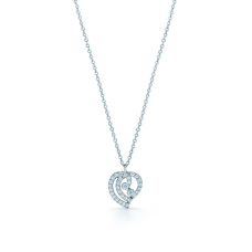 Tiffany Enchant hart hanger ketting sterling zilver diamanten sieraden