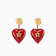 Dior Dioramour Rood Hart Hanger Dames Messing Oorbellen Prijs