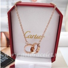Cartier Love ketting roze goud
