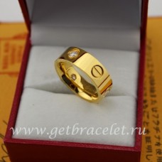 Cartier Love Ring Geel Goud Met 3 Diamanten