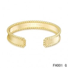 Van Cleef en Arpels open armband in geel goud