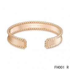 Van Cleef en Arpels open armband in roze goud
