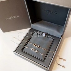 Messika Geluksarmband met 1 Diamanten Roségoud en Witgoud