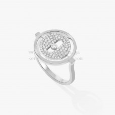Messika Lucky Move Pavee Diamonds Ring Witgoud en Roségoud