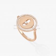 Messika Lucky Move-ring met diamanten roségoud en witgoud