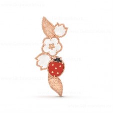 Van Cleef Arpels Lucky Clip Roségouden Carneool Parelmoer Onyx