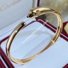 Retro Panthere de Cartier armband Onyx en Tsavoriet granaten geel goud/rosé goud/wit goud