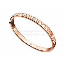 BVLGARI BVLGARI armband in roze goud met diamanten