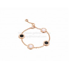 BVLGARI BVLGARI Armband in Roze Goud met Parelmoer en Onyx