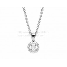 BVLGARI BVLGARI diamanten hanger met witgouden ketting