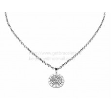 BVLGARI BVLGARI ketting wit goud met pave diamanten