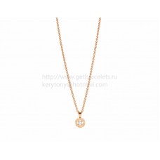 BVLGARI BVLGARI roze gouden diamanten halsketting
