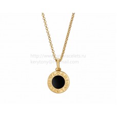 BVLGARI BVLGARI ketting Geelgouden ketting met Onyx